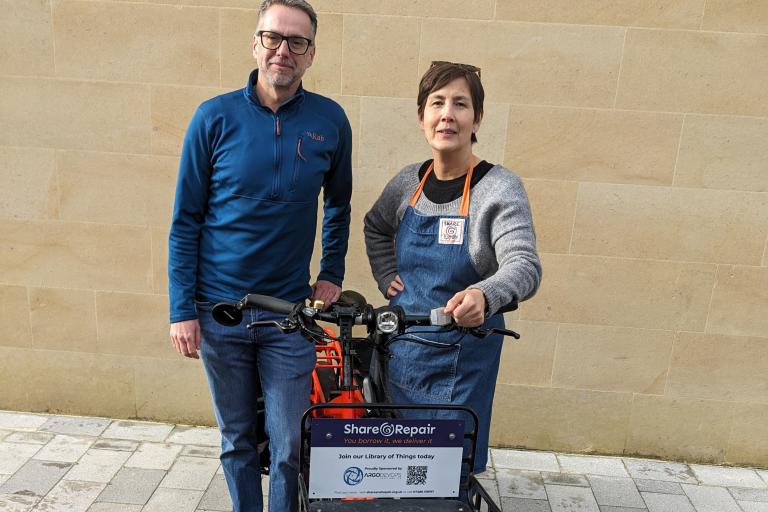 Delivering change on two wheels: Argo Devops Solutions Limited sponsor local deliveries by Share and Repair around Bath
